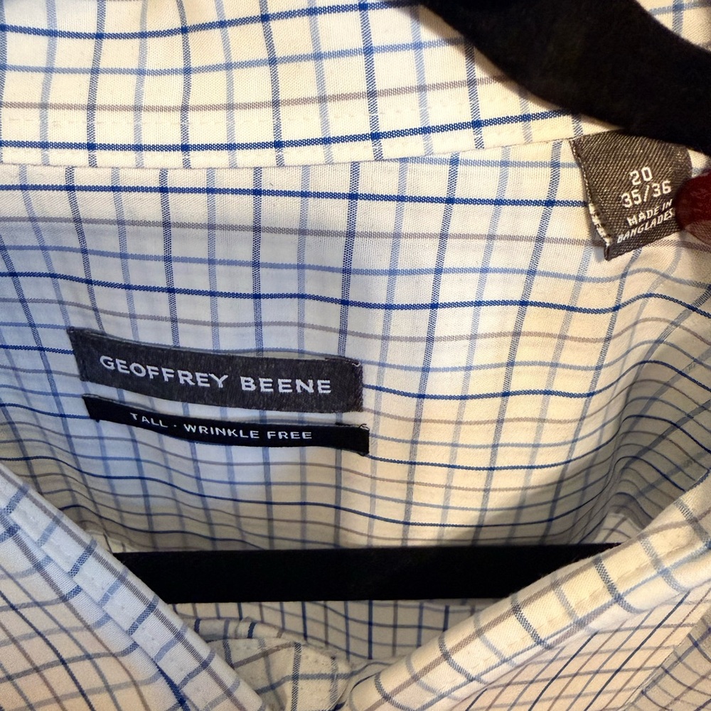 Geoffrey Beene Bundle of 2 Men's Dress Shirts // 20 neck 35/36 sleeve - Picture 3 of 9